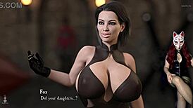 Shadows 12 - Milf Creampied Hard in BDSM Dungeon Game