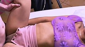 Shy petite latina gets fucked hard by her cheating teacher