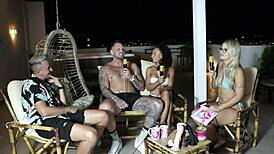 Wow, Bruna and Ale in sheer red, family supports porn without showing faces, met at training!