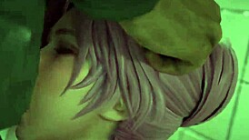 elise sleeps while i cum on her big tits