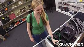Nice tight body bent over in shop reality fuck.