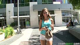 Riley reed gives pov blowjob to big cock