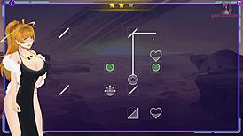 Milf hunter chases in anime game 😏