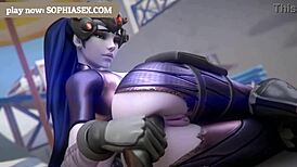 哟，大屁股Overwatch 3D动作