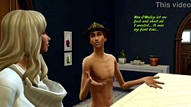 Yo, Sims 4 ugly fuckers in a wild 3-way mess!