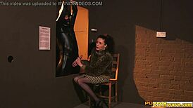 Cfnm group wanks bound sub before swapping roles. Humiliation unfolds in European scene.