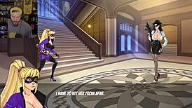 this super heroine endures darkest moments with the lewd knight in bondage