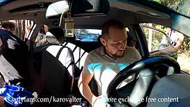 cute babe with small tits gets sucked and assfucked by three guys outdoors by the sea