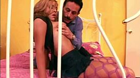 The old gramps gets a blowjob from a teen with his big dick.