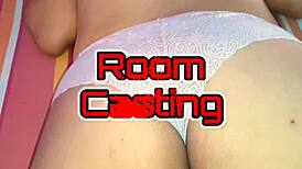 Peruvian teen gets her shaved pussy fingered and spanked