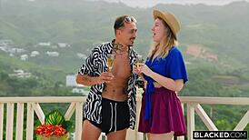 Malena Enjoys Double Penetration With Two Partners In Interracial Scene