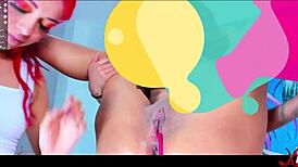 Two women share mutual enjoyment leading to surprising outcomes