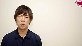 japanese gay boy kazuya in casual scene