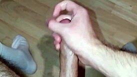 Young girl masturbates to huge cock orgasm