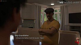 in this hentai game, i'm fingering my step granny to orgasm