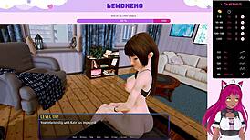 i moan in harem hotel as vtuber lewdneko plays part 19