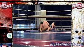 European Babes Wrestle and Finger in Ring