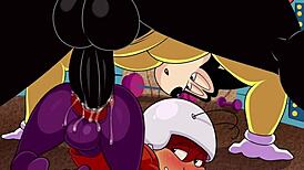 我美丽的邻居欠我一个人情，所以我要求这个健美女仆给我一个热辣按摩。