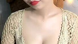 In this casual scene, the horny guys can't stop staring at those big tits on display