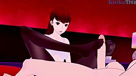 Elizabeth feels intense passion with kasumi and sumire in persona hentai sex