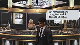 a smart girl bent over for doggystyle