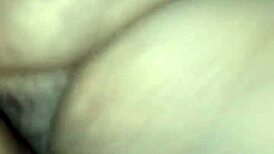 Tall 65-year-old ebony granny bent over for big black cock in horny trenches fucking.