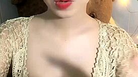 In this casual scene, the horny guys can't stop staring at those big tits on display