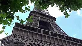 risky public sex under eiffel tower
