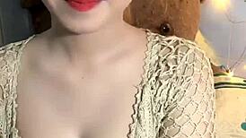 In this casual scene, the horny guys can't stop staring at those big tits on display