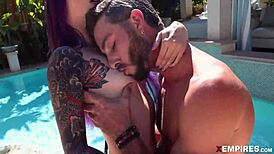 Valerica Steele flirts while squirting and riding cock