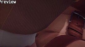 巫师叶奈法在3D色情游戏中激烈性爱