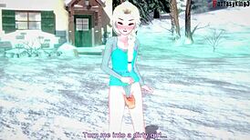 Watch Elsa from Frozen sucking and fucking in this fantasy hentai?