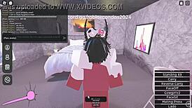Fucking random girls in Roblox, focusing on ass and pussy