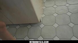 Pervert Stepbrother Caught Spying On His Stepsis - Myhornysis