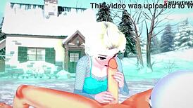Watch Elsa from Frozen sucking and fucking in this fantasy hentai?