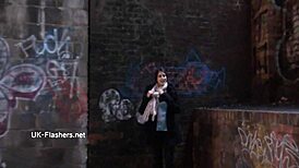 Zarinas indian teen 18+ flashing pussy outdoors. Dare you to finger that upskirt babe?