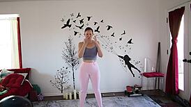 yoga lesson 371 with cute mature milf guiding moves