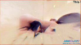 Watch me fuck the japanese amateur chick in her sexy stockings, her legs wrapped around me.