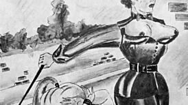 i explore vintage drawings from antique comics