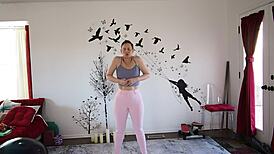 yoga lesson 371 with cute mature milf guiding moves