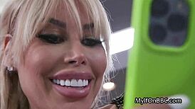 Milf calls candidate over for intense bbc home session