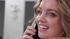 Sad Blondie Gangbanged by Bestie and 8 Huge Dicks in Dogfart Scene