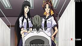 Anime cartoon with lesbian themes and conversions