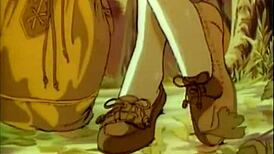 Anime Strapon Threesome Turns Into Wild Lesbian Action