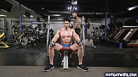 Horny Jocks Fuck Doggy At Gym