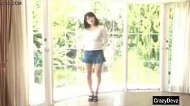 Japanese cutegirl flaunts tight body and big tits