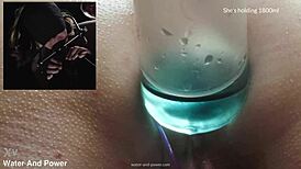 Violet Bee submits to enema, choking, and gagging in submissive British play. Watch her masturbate intensely!