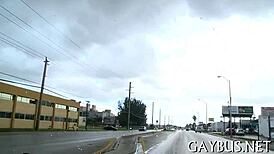 hey guys, check out this hot gay sex on the move with emojis 😏💦