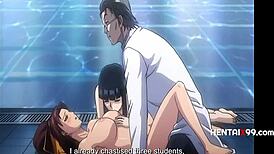 Anime cartoon with lesbian themes and conversions