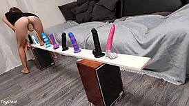 which dildo wins the horny petite babe contest